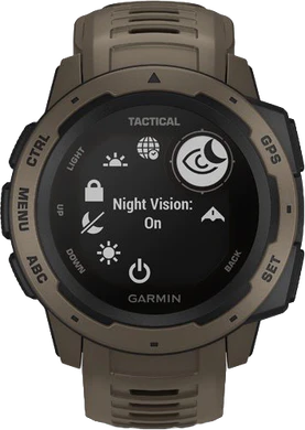Garmin Instinct Tactical bruin voorkant
