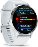 Garmin Venu 3 wit voorkant linkerzijkant