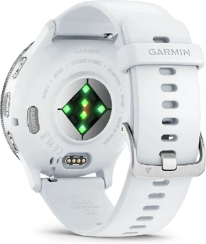Garmin Venu 3 wit achterkant rechterzijkant