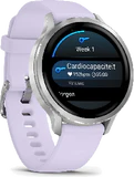 Garmin Venu 4 41mm silver purple front left side