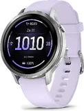 Garmin Venu 4 41mm silver purple front right side