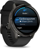 Garmin Venu 4 45mm black front left side