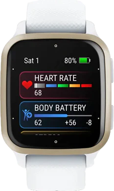 Garmin Venu Sq 2 aluminium gold white front