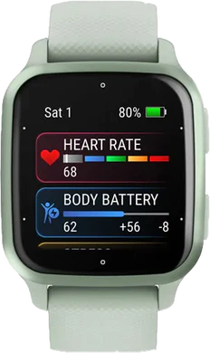 Garmin Venu Sq 2 aluminium green front