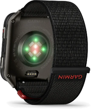 Garmin Venu X1 zwart achterkant rechterzijkant