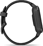 Garmin Venu s Sq 2 Music edition aluminium svart vänster sida