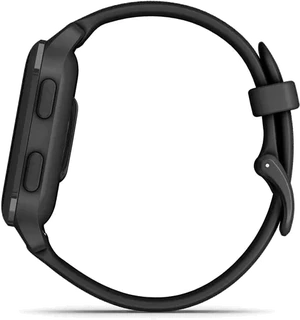 Garmin Venu s Sq 2 Music edition aluminium svart höger sida