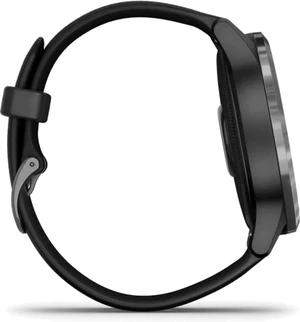 Garmin vivoactive 4 negro lado izquierdo cerrado