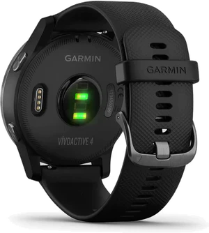 Garmin vivoactive 4 negro volver lado derecho