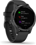 Garmin vivoactive 4s nero copertina frontale lato sinistro