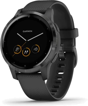 Garmin vivoactive 4s nero copertina frontale lato destro