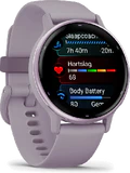 Garmin vivoactive 5 paars voorkant linkerzijkant
