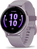 Garmin vivoactive 5 paars voorkant rechterzijkant