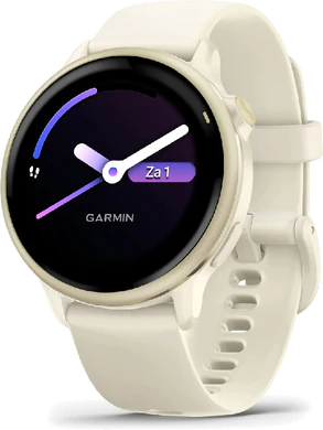 Garmin vivoactive 6 goud voorkant rechterzijkant