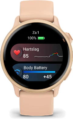 Garmin vivoactive 6 metallic pink dawn voorkant