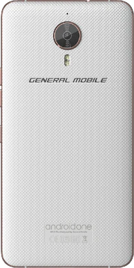 General Mobile android one GM 5 Plus pink achterkant