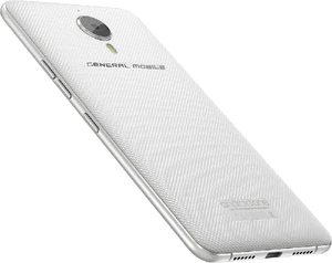 General Mobile android one GM 5 Plus zilver achterkant rechterzijkant