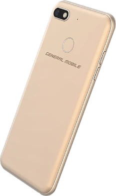 General Mobile GM 8 Go oro volver aslant