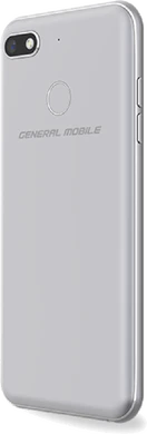 General Mobile GM 8 Go plata volver lado izquierdo