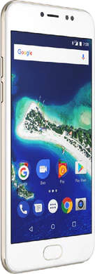 General Mobile GM 6 guld front vänster sida