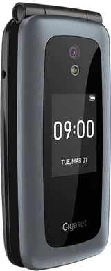 Gigaset GL7 zwart voorkant linkerzijkant gesloten
