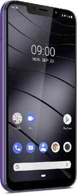 Gigaset GS195 viola copertina frontale lato sinistro