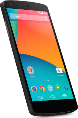 Google Nexus 5 schuin