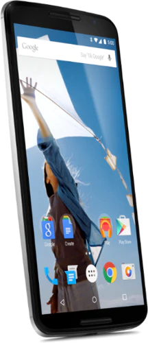 Google Nexus 6 wit schuin linkerzijkant