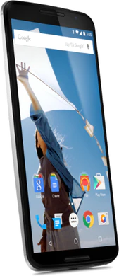 Google Nexus 6 wit schuin linkerzijkant