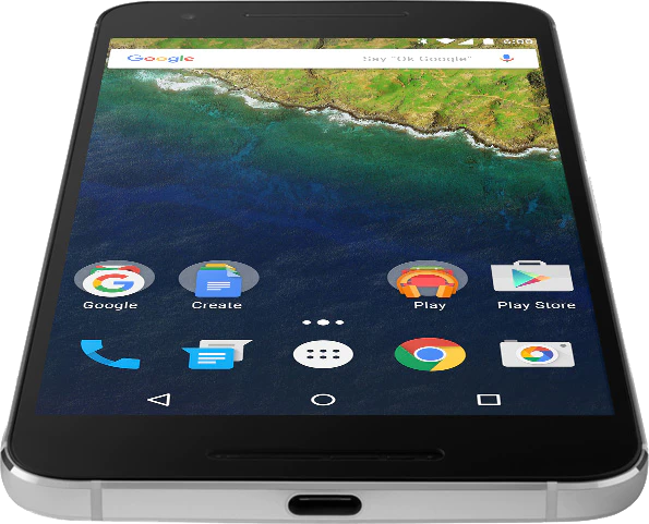 Google Nexus 6P voorkant onderkant