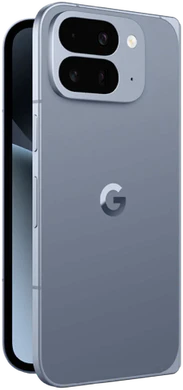 Google Pixel 10 Pro Fold gris retour à droite half ouvert