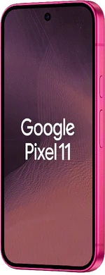 Google Pixel 11 pink voorkant rechterzijkant