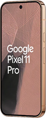 Google Pixel 11 Pro canyon pink goud voorkant rechterzijkant