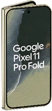 Google Pixel 11 Pro Fold olive groen goud voorkant linkerzijkant half geopend