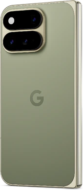 Google Pixel 11 Pro Fold olive groen goud achterkant linkerzijkant gesloten