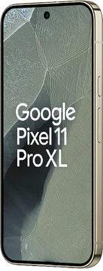 Google Pixel 11 Pro XL groen voorkant rechterzijkant
