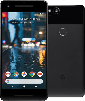 Google Pixel 2 zwart overzicht