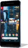 Google Pixel 2 blauw voorkant rechterzijkant