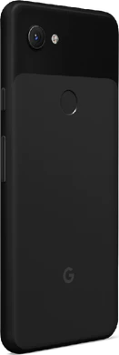 Google Pixel 3a zwart achterkant rechterzijkant