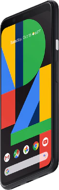 Google Pixel 4 sort front højre side bund skæv