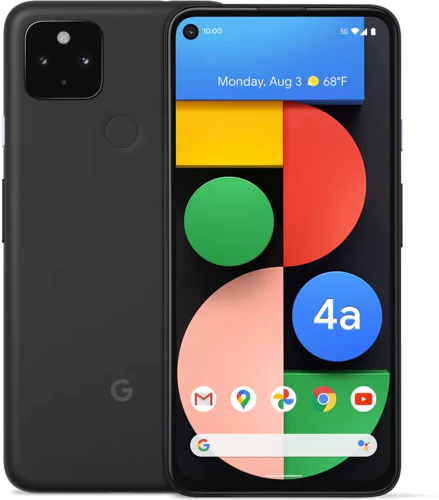 Google Pixel 4a 5g nero panoramica