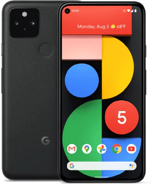 Google Pixel 5 zwart overzicht