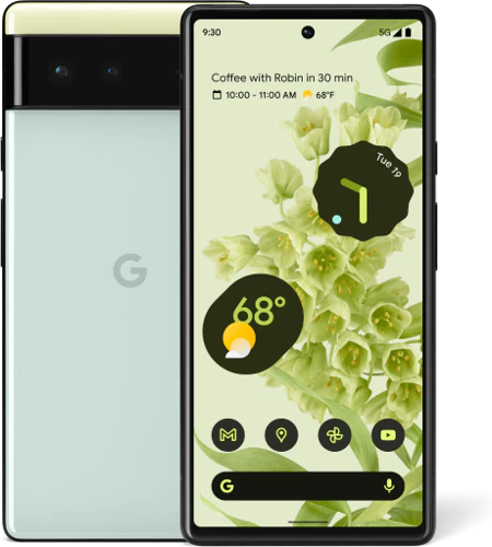 Google Pixel 6 groen overzicht