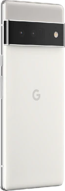 Google Pixel 6 Pro wit achterkant rechterzijkant
