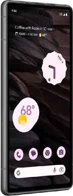 Google Pixel 7a gris tapa delantera lado izquierdo