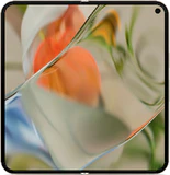 Google Pixel 9 Pro Fold yellow in side opened