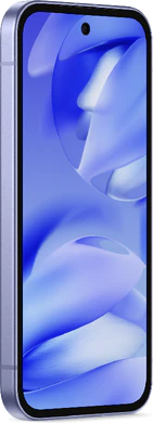 Google Pixel 9a iris paars voorkant linkerzijkant