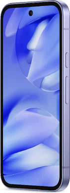 Google Pixel 9a iris paars voorkant rechterzijkant