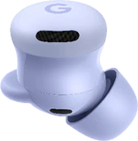 Google Pixel Buds 2a purple earbuds out side