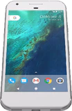Google Pixel zilver voorkant onderkant